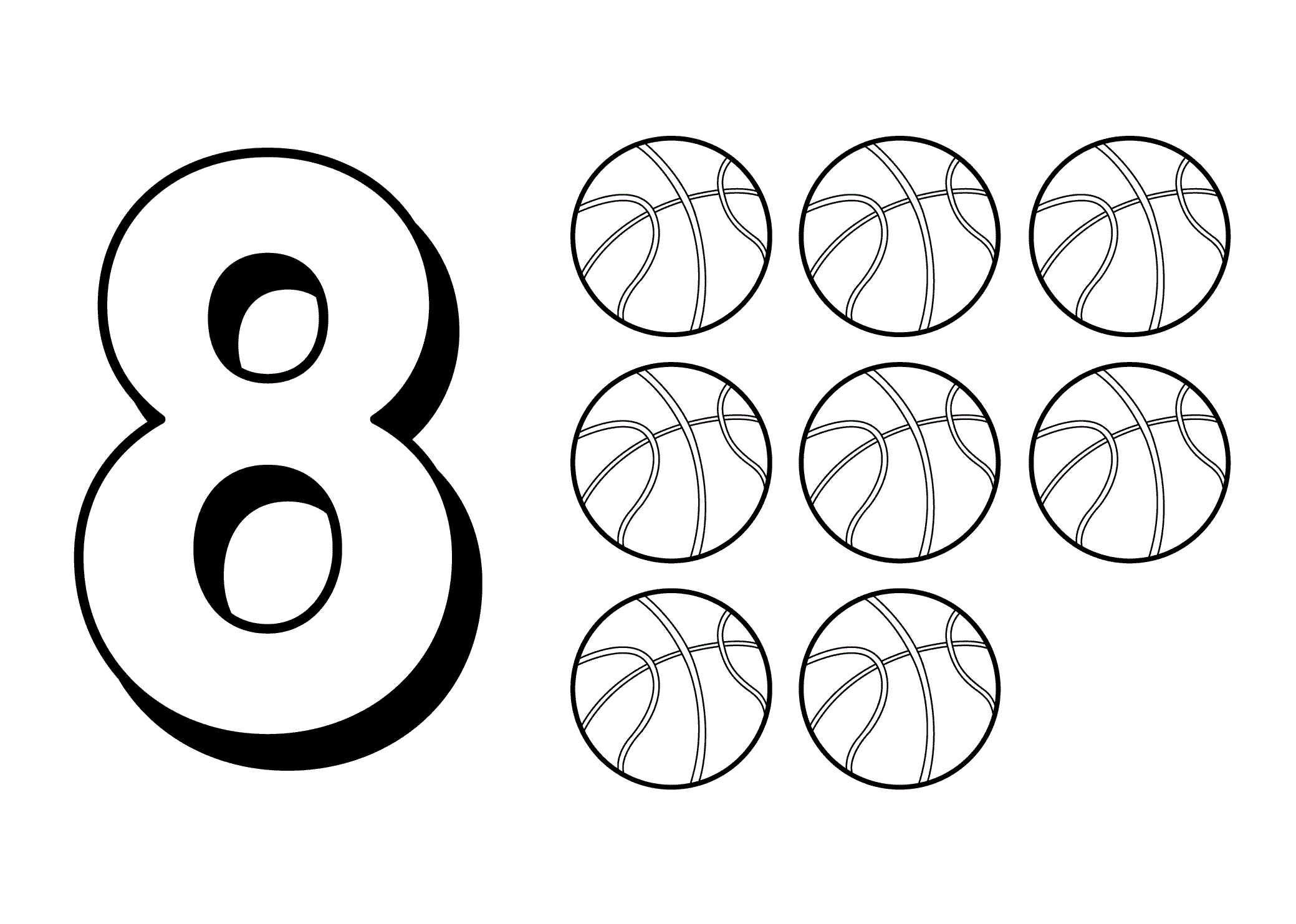 Coloring pages free printable number coloring pages