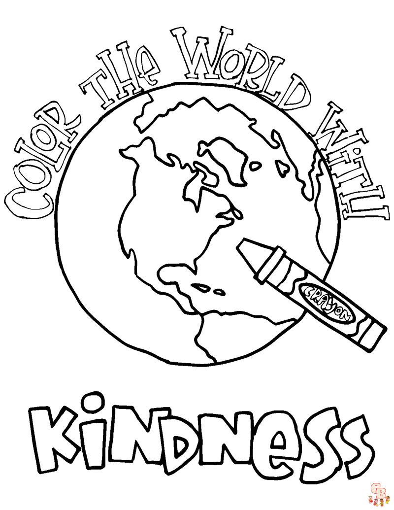 Coloring pages to teach kindness to kids