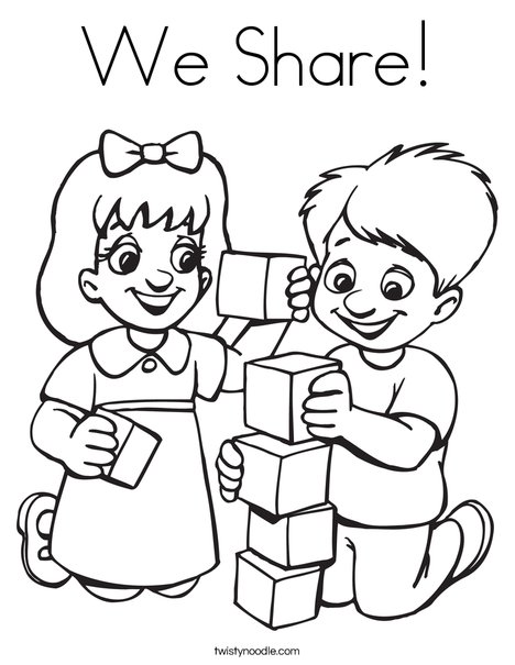 We share coloring page