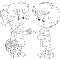 Sharing an easter egg coloring pages