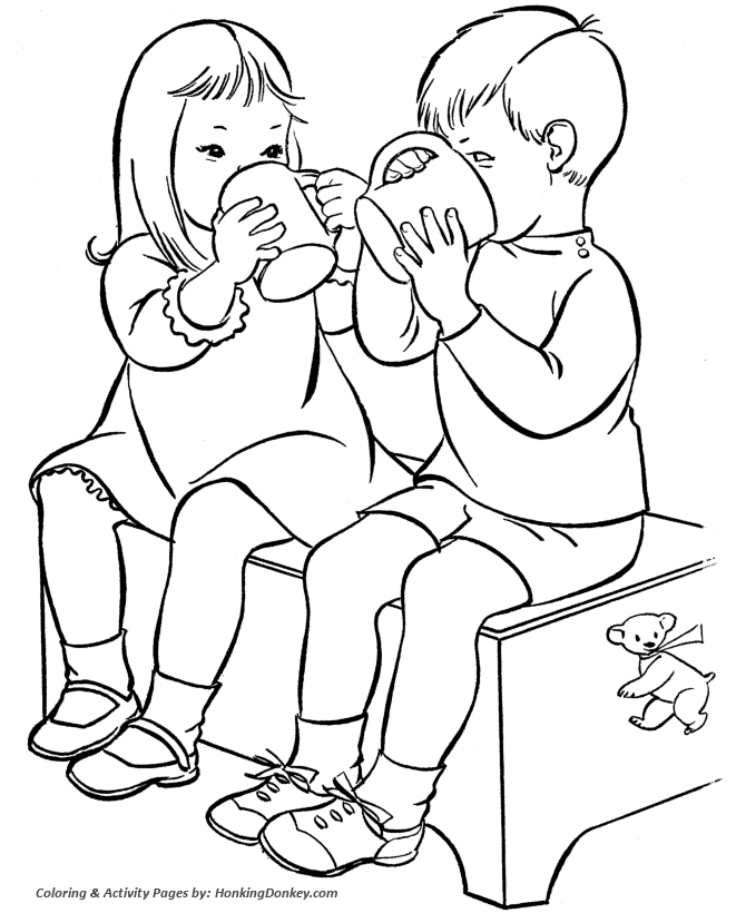 Kids valentines day coloring pages
