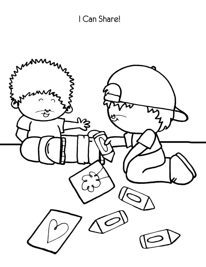 Kindness coloring pages