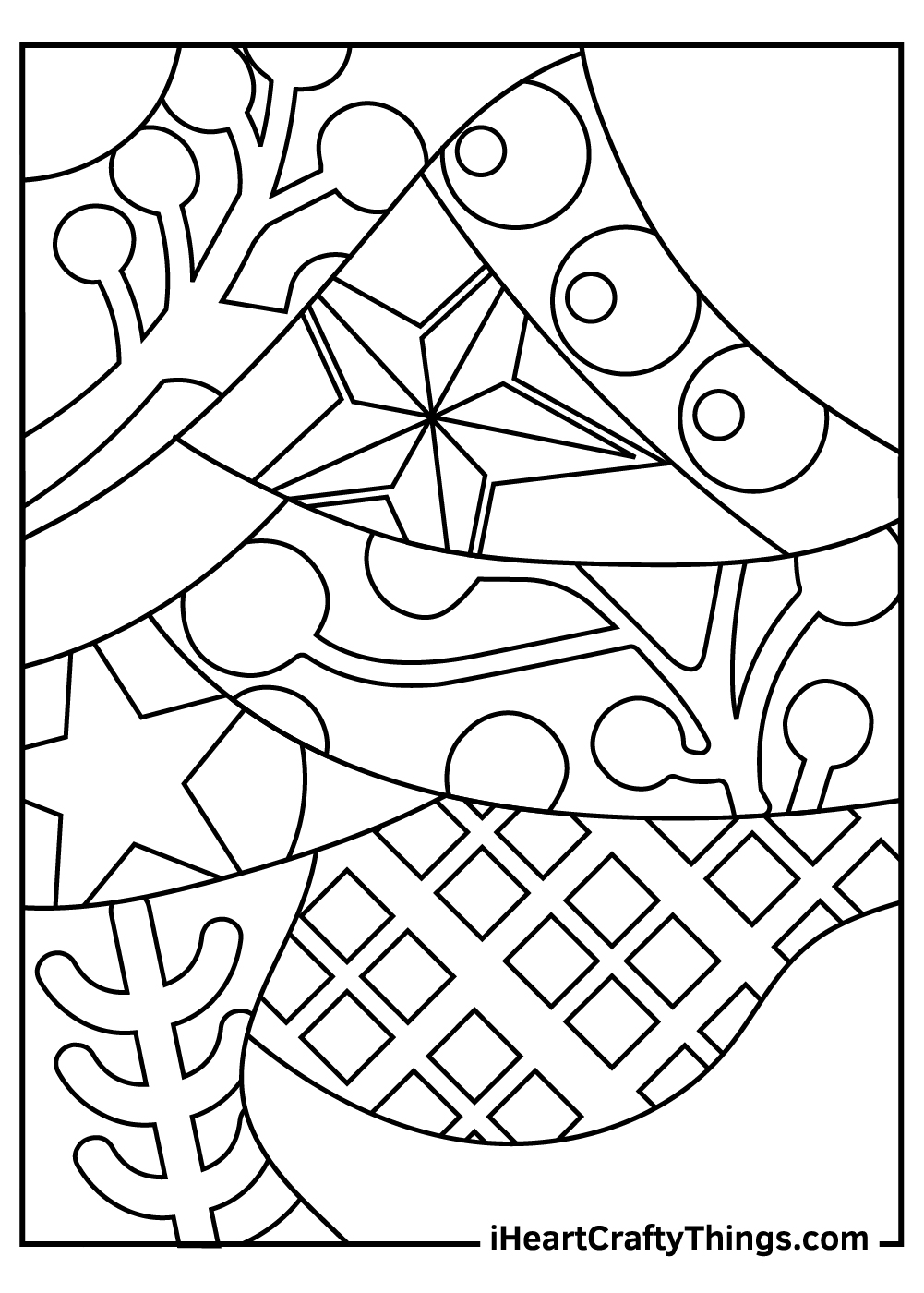 Abstract coloring pages free printables
