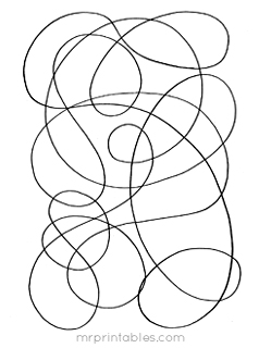 Abstract coloring pages for kids