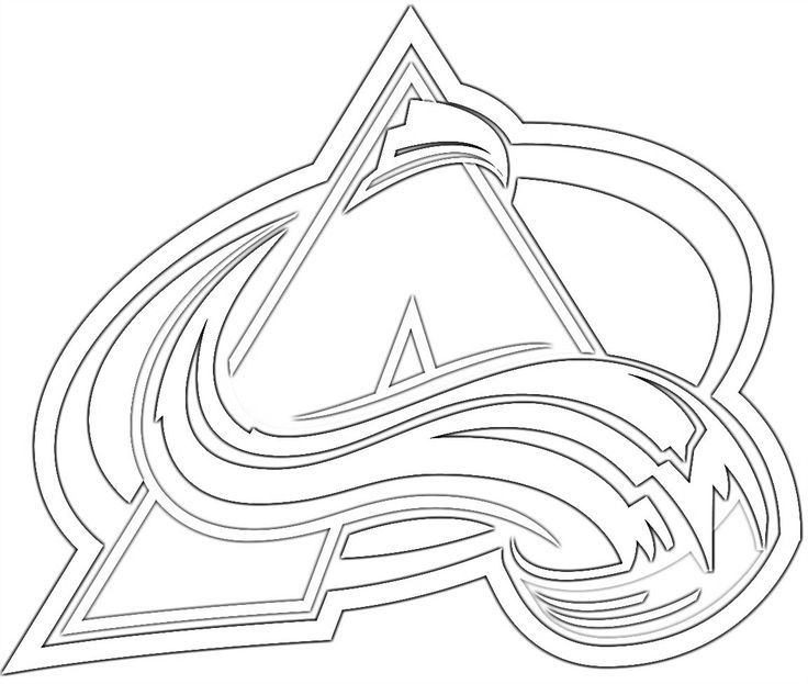 Colorado avalanche coloring page colorado avalanche nhl logos colorado avalanche logo
