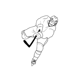 Colorado avalanche logo coloring page for kids
