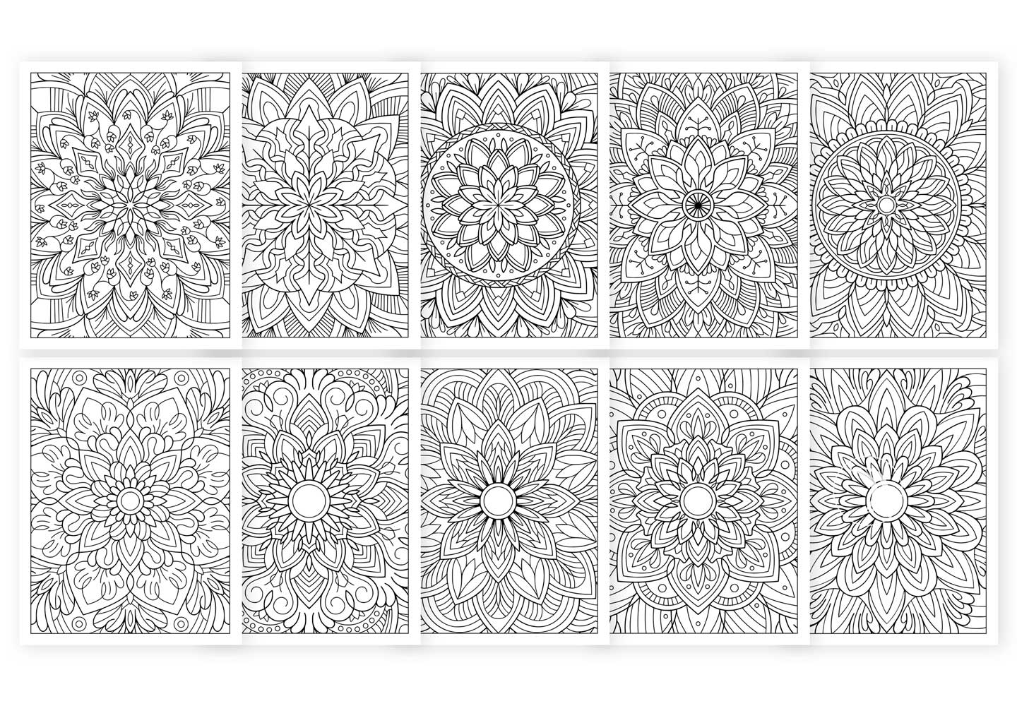 Mandala coloring pages for adult