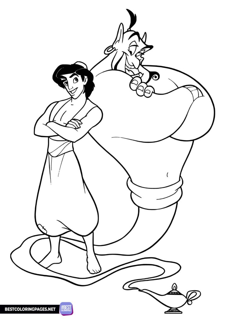 Aladdin coloring pages
