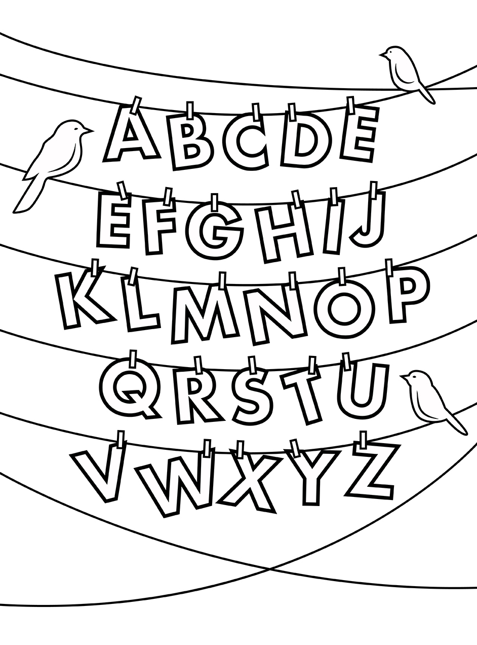 Alphabet coloring pages by coloringpageswk on