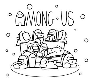 Among us coloring pages