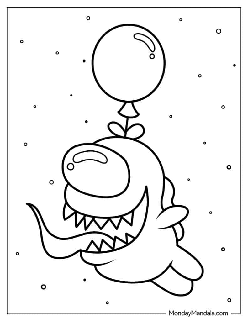 Among us coloring pages free pdf printables