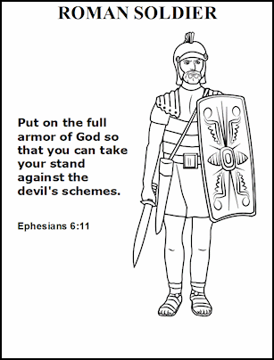 Bible coloring page for sunday school