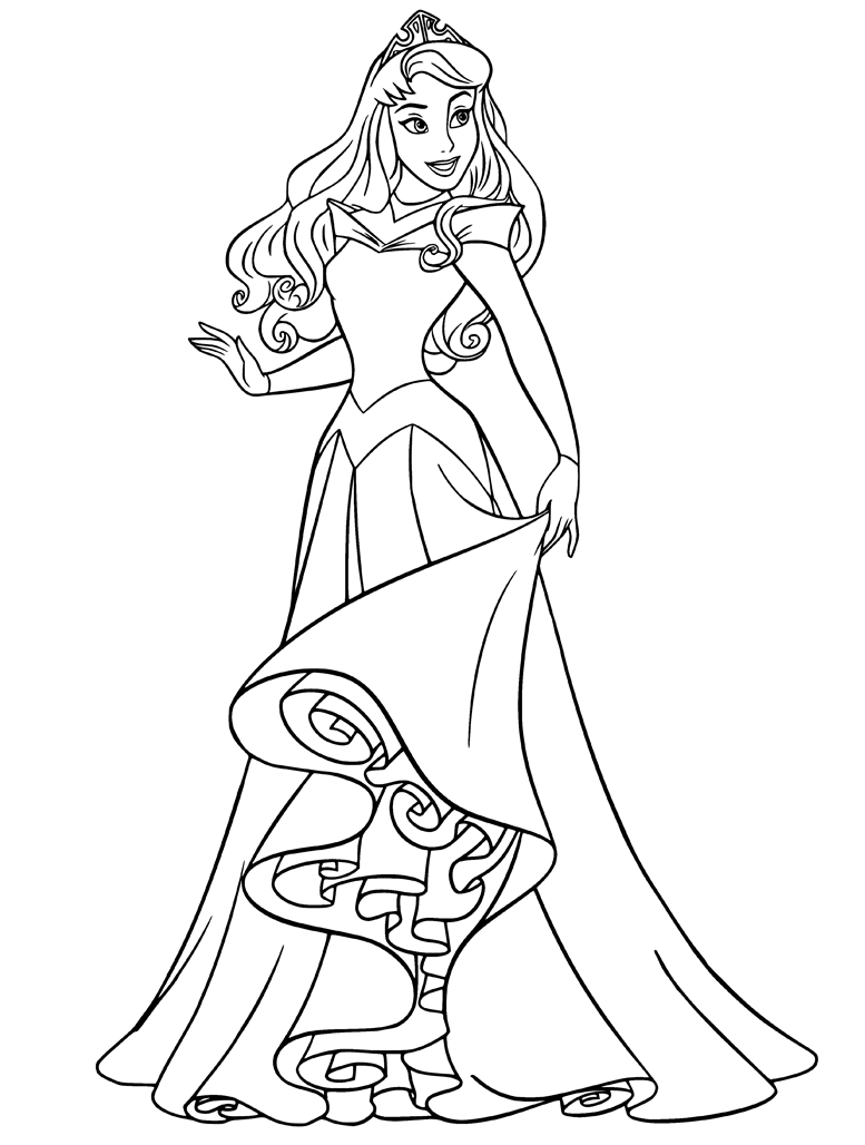 Aurora coloring pages