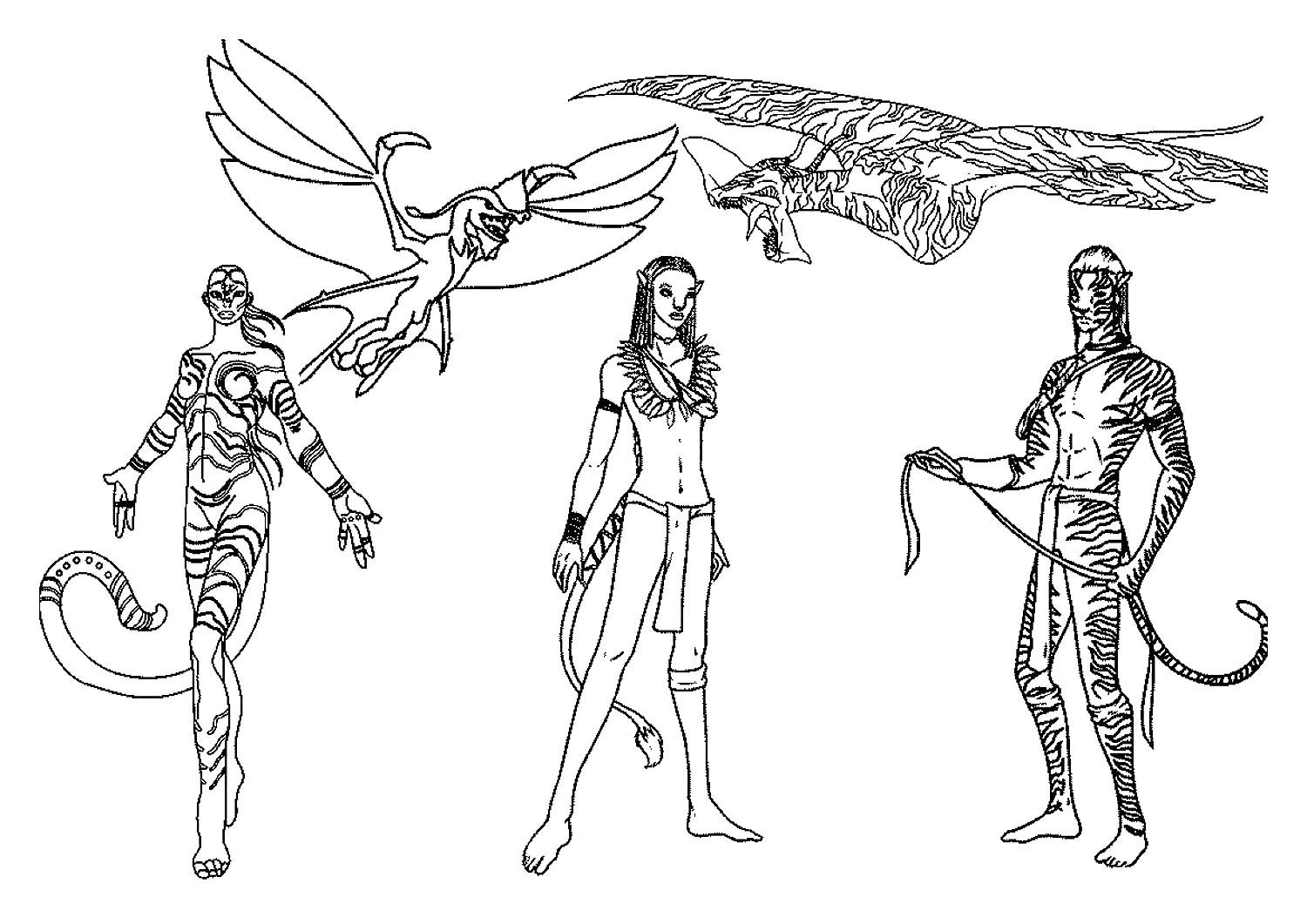 Heroes avatar coloring page