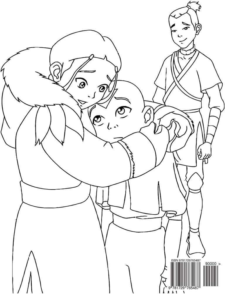 Avatar the last airbender coloring book coloring book for kids and adults activity book with fun easy and relaxing coloring pages by