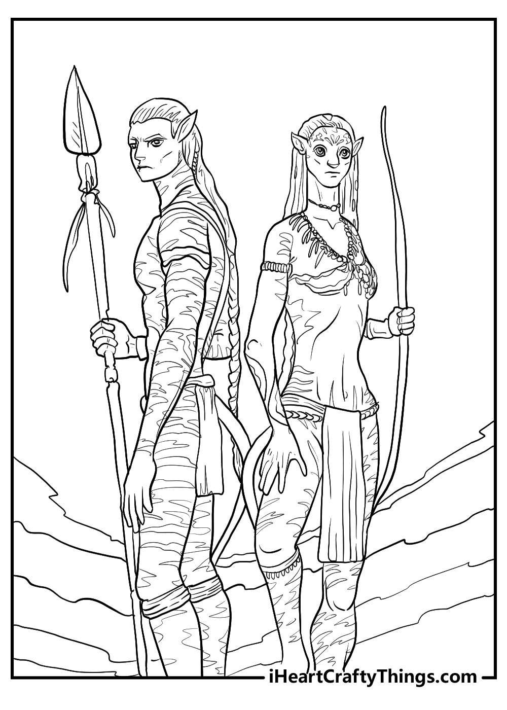 Printable avatar coloring pages updated