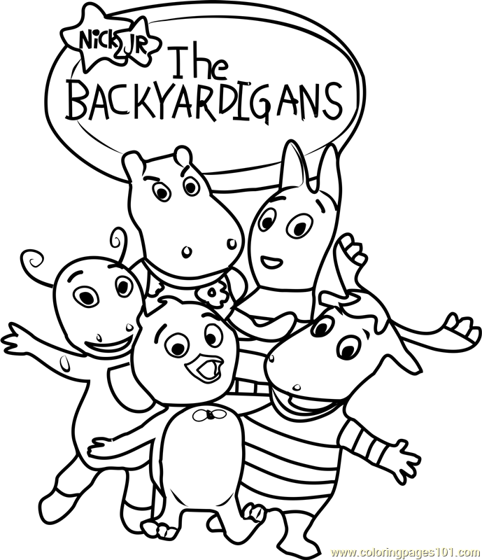 The backyardigans coloring page for kids