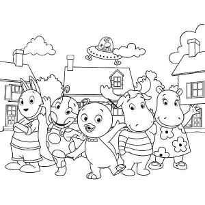 The backyardigans the backyardigans picture coloring page the backyardigans picture colorinâ cartoon coloring pages cute coloring pages nick jr coloring pages