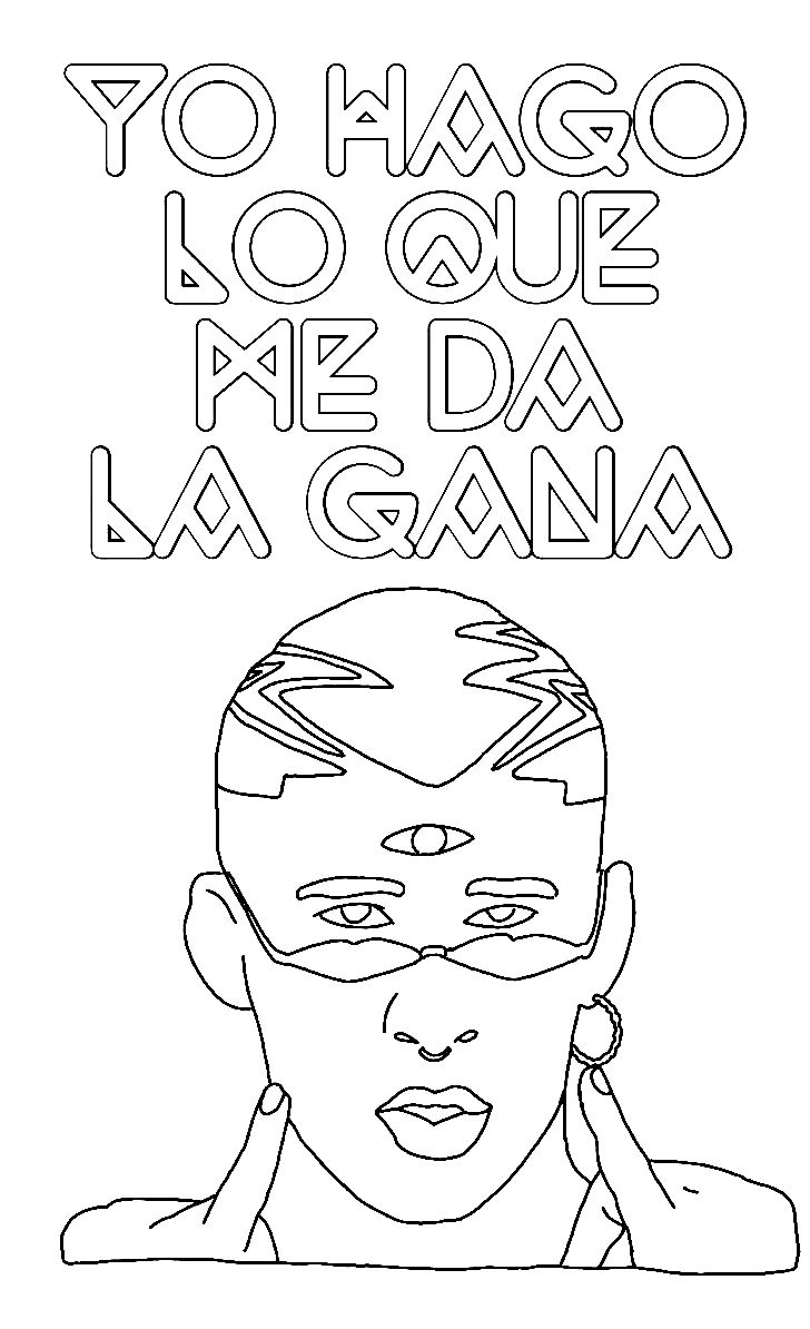 Bad bunny coloring pages printable for free download
