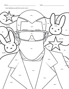 Bad bunny color identification by equality learning tpt