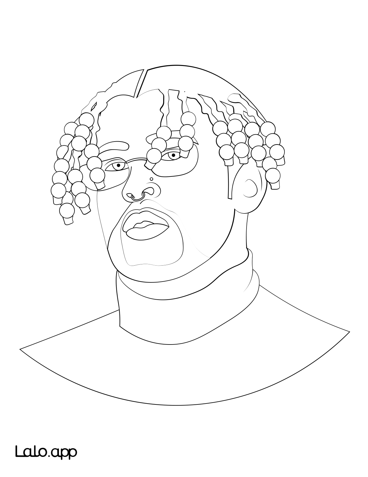 Bad bunny free printable coloring sheets