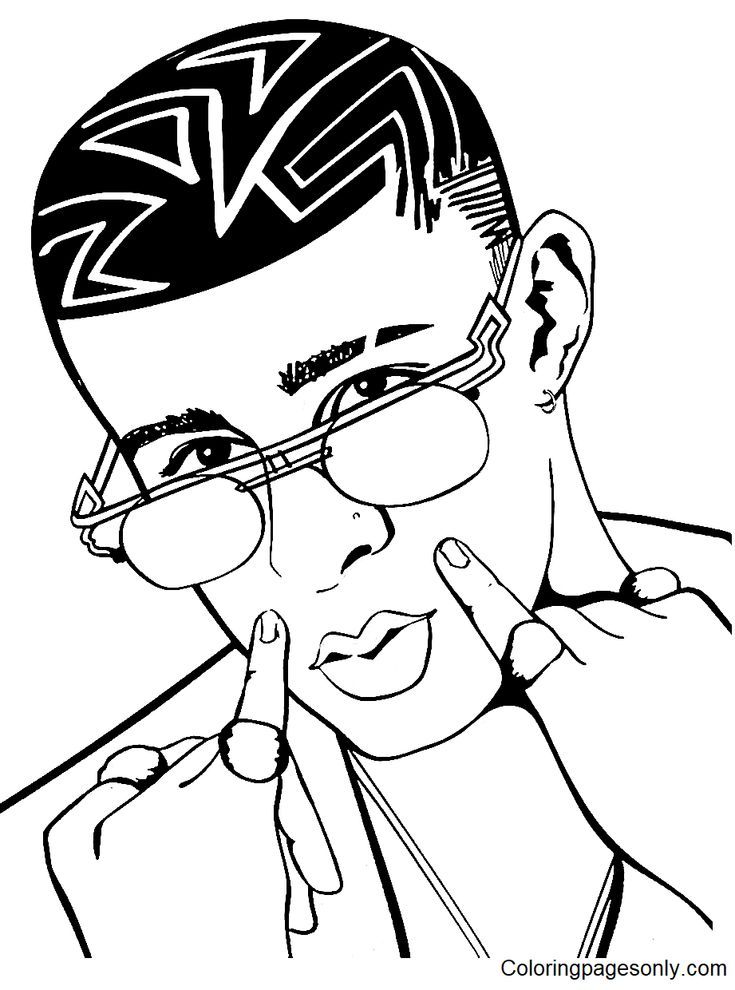 Bad bunny coloring pages bunny coloring pages coloring pages coloring pages for kids