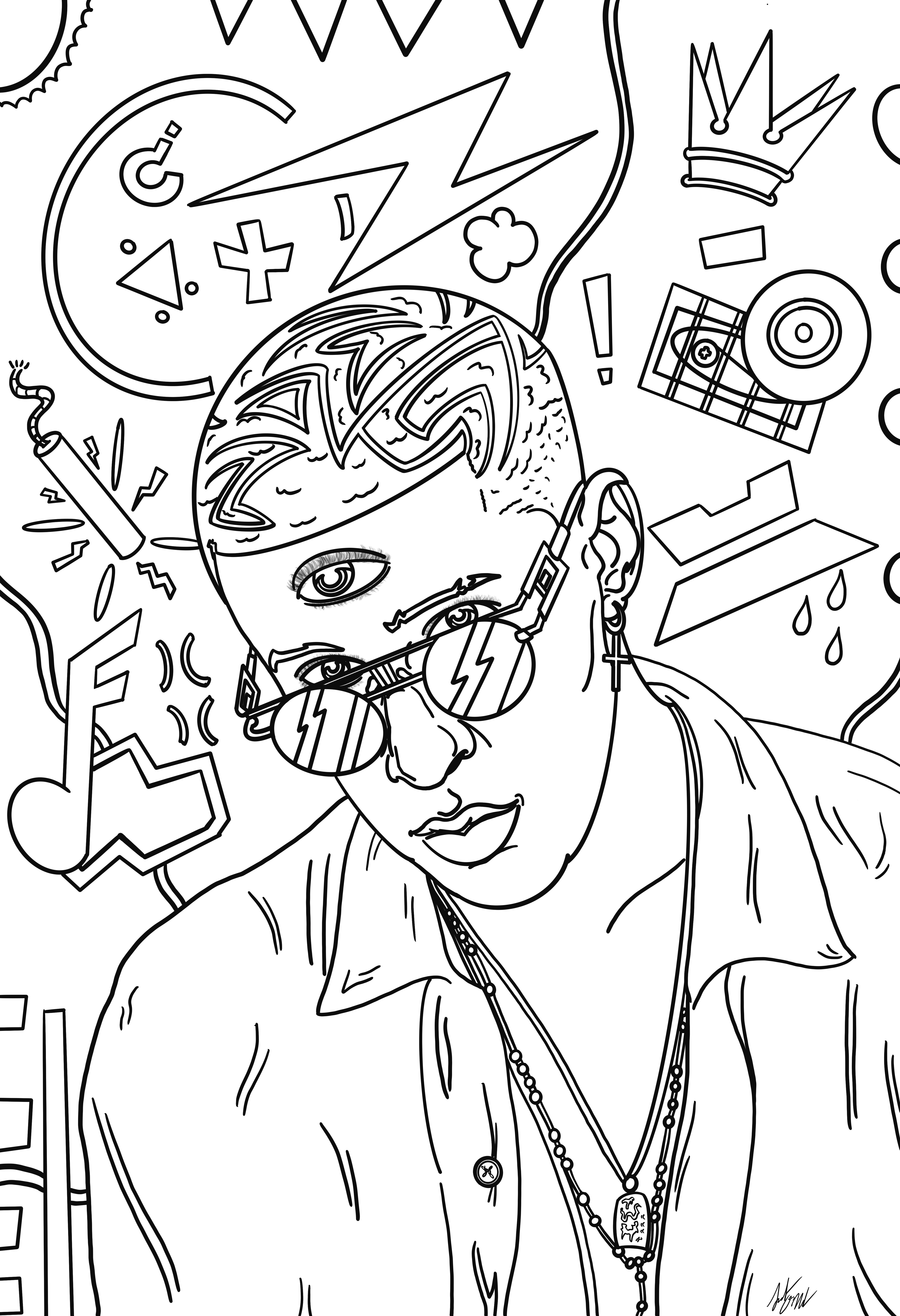 Bad bunny by myartbornofboredom on