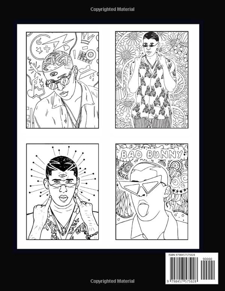 Bad bunny coloring book for adult and kid awesome collections with plenty of illustrations of bad bunny best gift for bad bunny lover publishing lorey books
