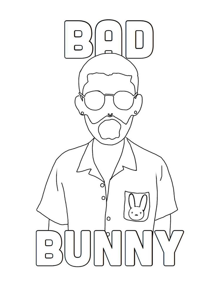 Bad bunny coloring pages dibujos de amistad faciles dibujo simple de mariposa dibujos sencillos