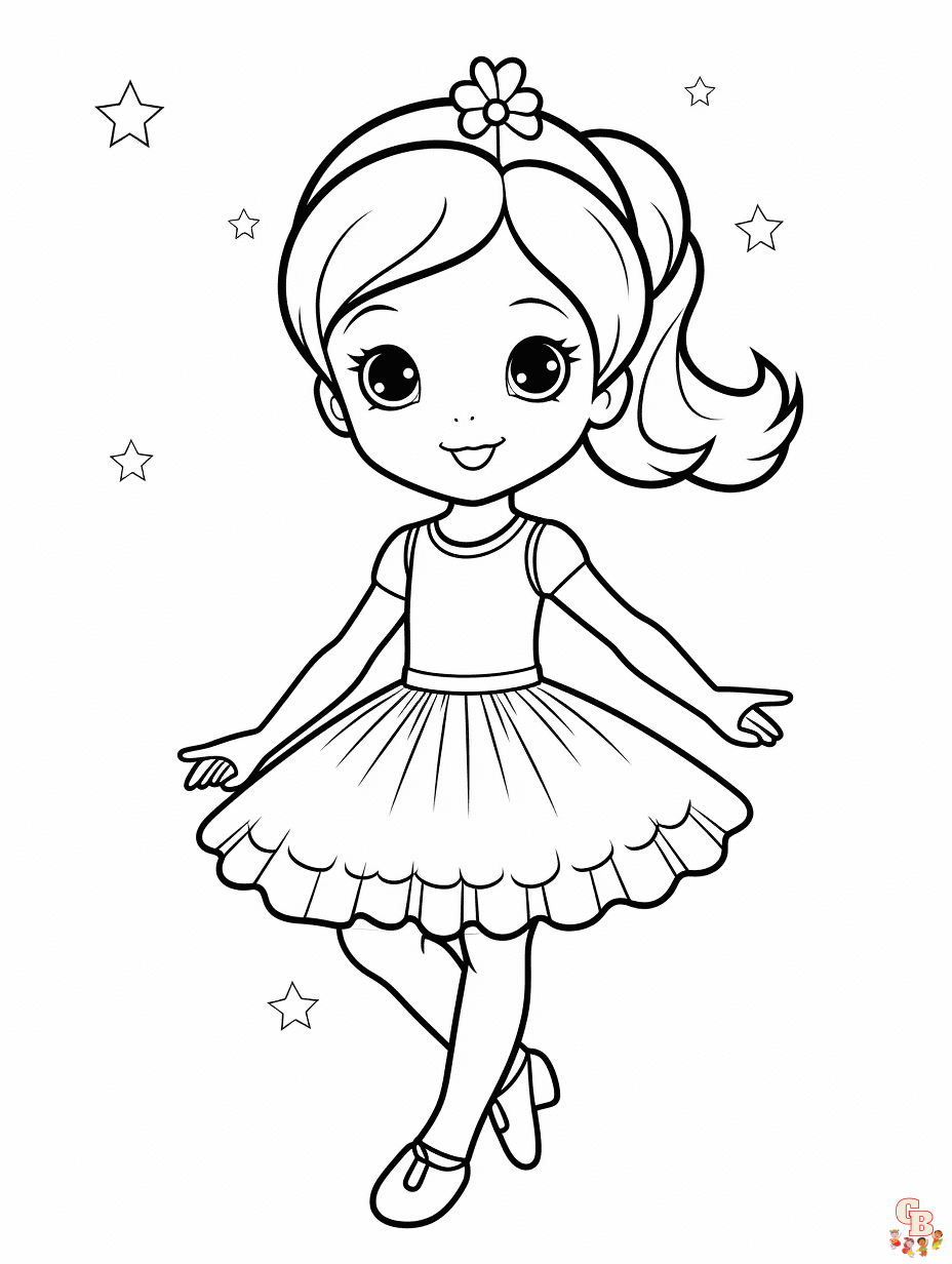 Beautiful ballerina coloring pages for kids printable and free