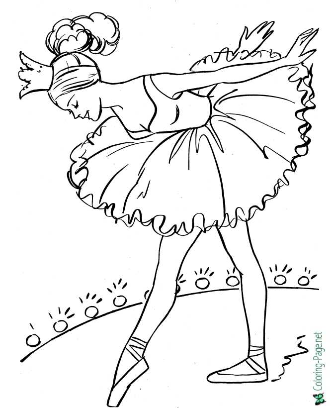 Ballet coloring pages