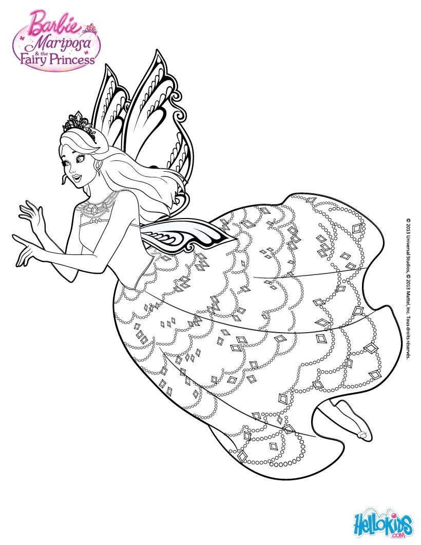 Catania amazing flying fairy coloring pages
