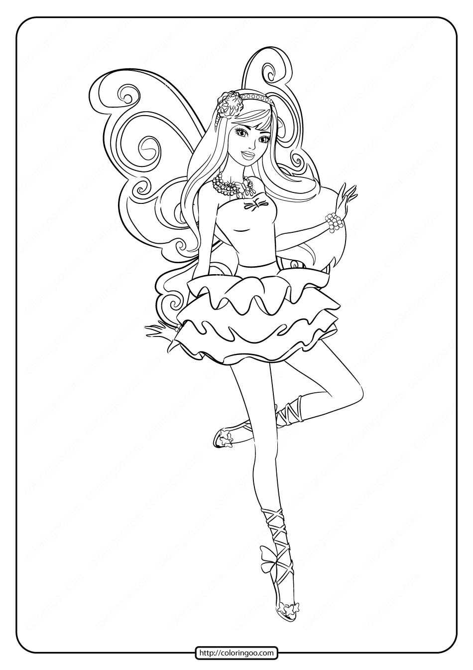 Printable barbie fairy secret coloring pages coloring pages barbie coloring pages princess coloring pages