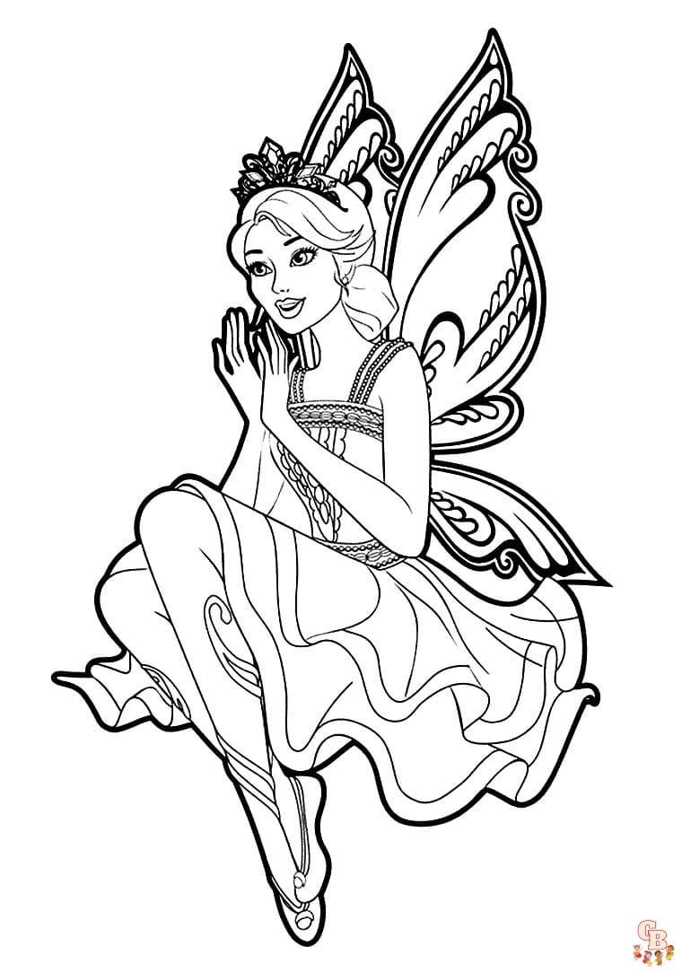 Discover the magic of fairies coloring pages