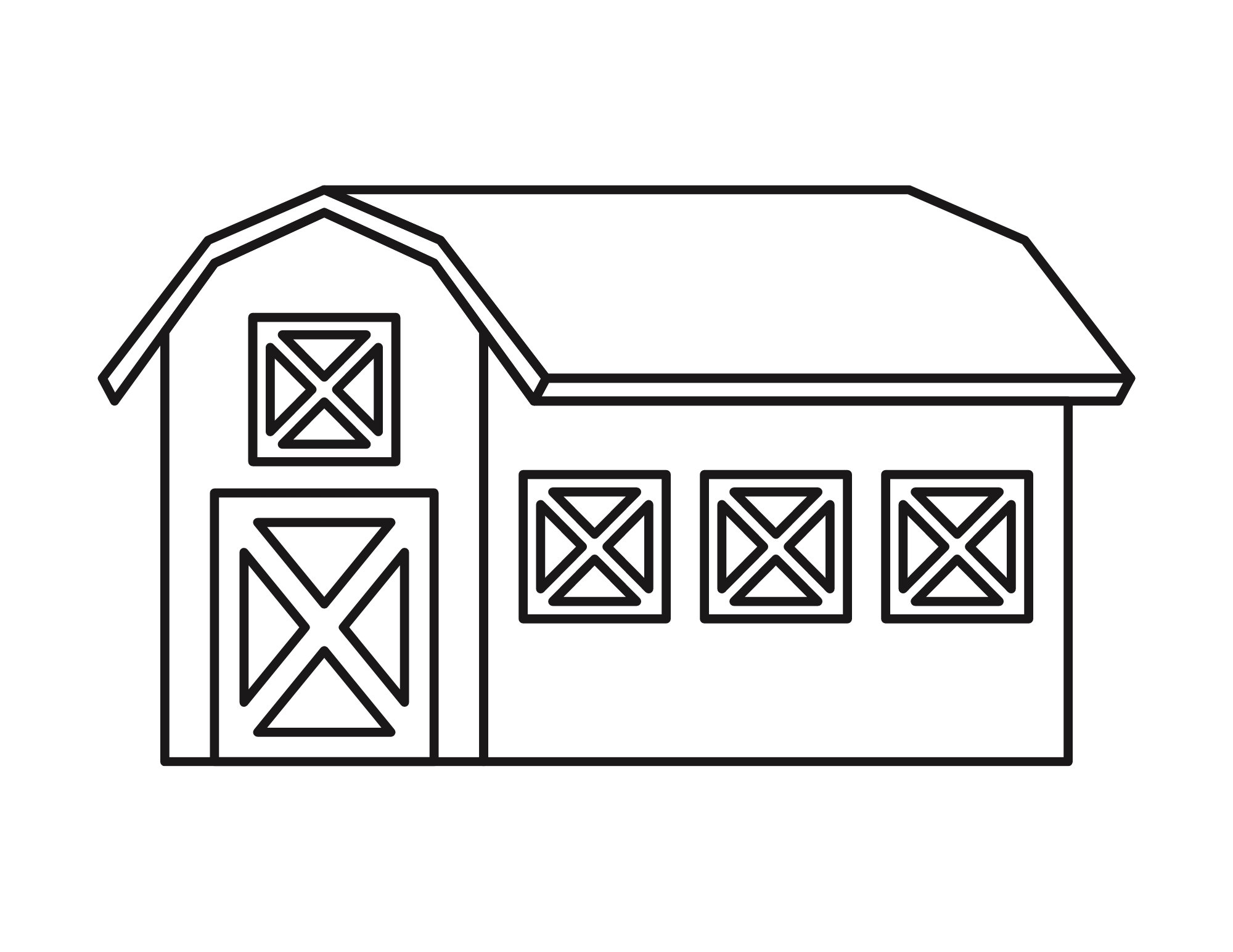 Printable barn color page toddler activity barn coloring sheet fun indoor activity printable color page color the barn