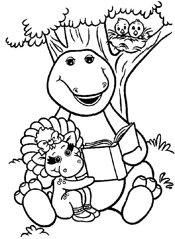 Free printable barney coloring pages for kids birthday coloring pages cartoon coloring pages dinosaur coloring pages