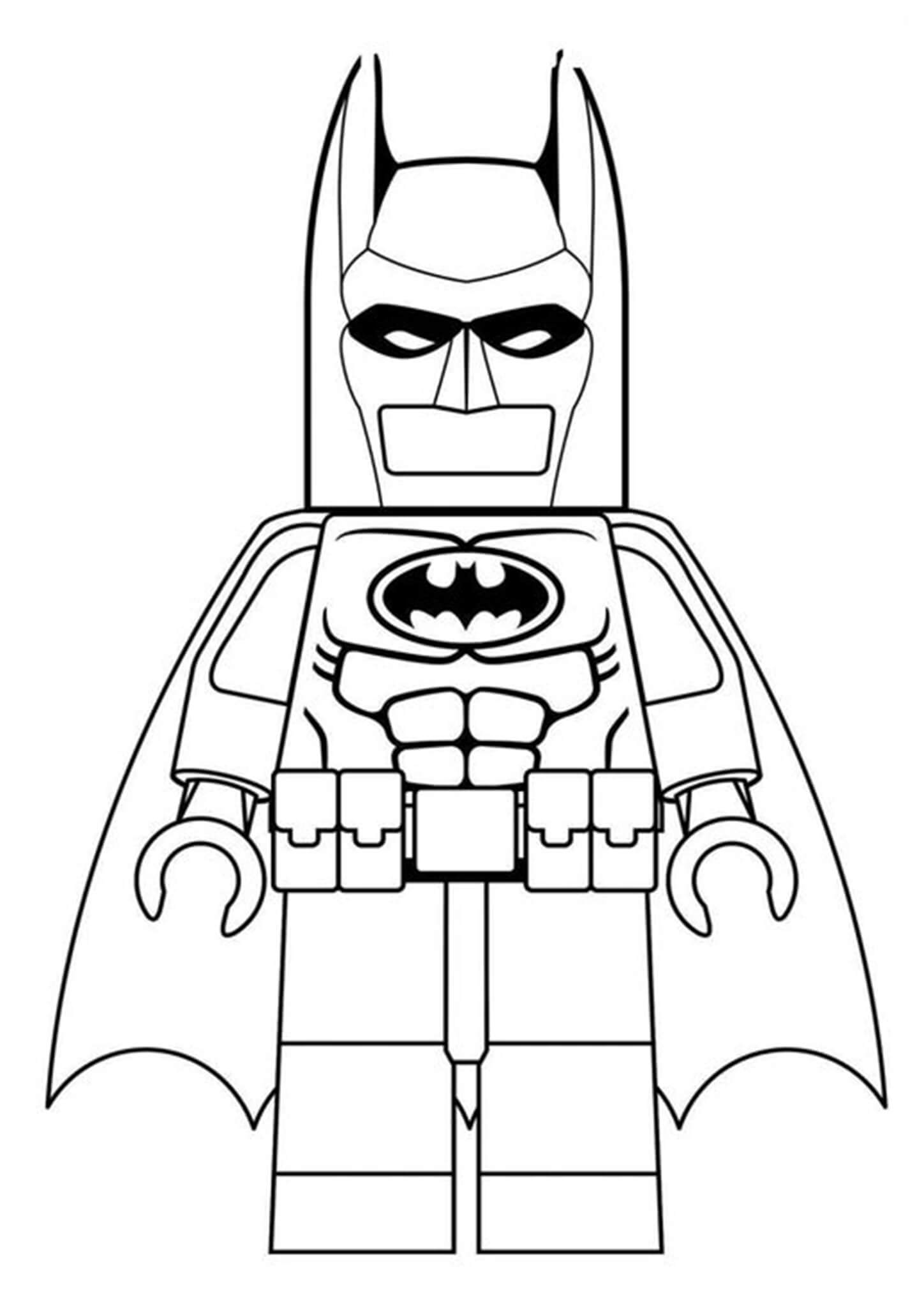 Free easy to print lego batman coloring pages