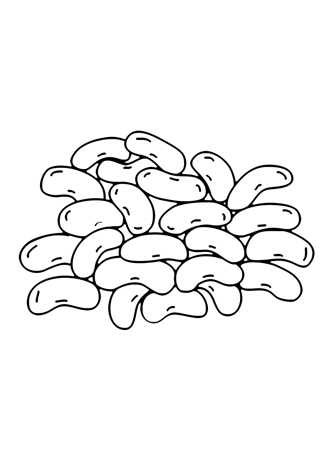 Beans coloring pages printable for free download