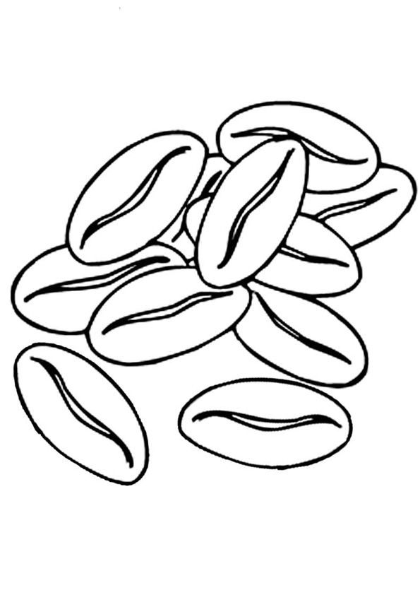 Coloring pages coffee beans coloring pages