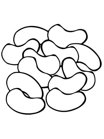 Kidney beans coloring page vegetable coloring pages food coloring pages coloring pages