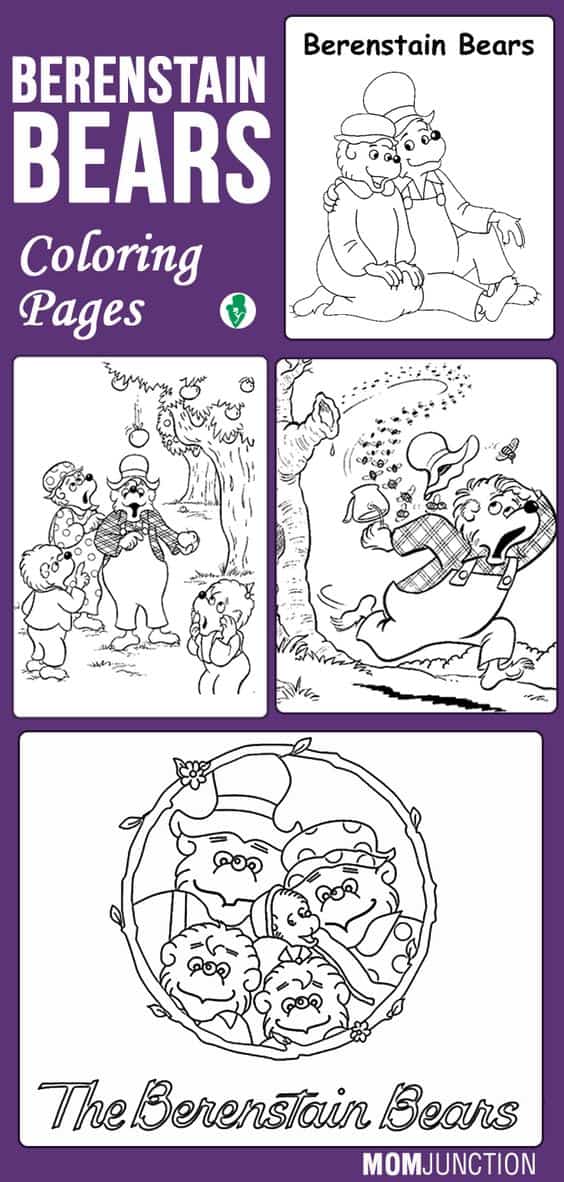 Free berenstain bears coloring pages