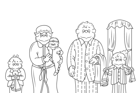 Berenstain bears coloring page free printable coloring pages
