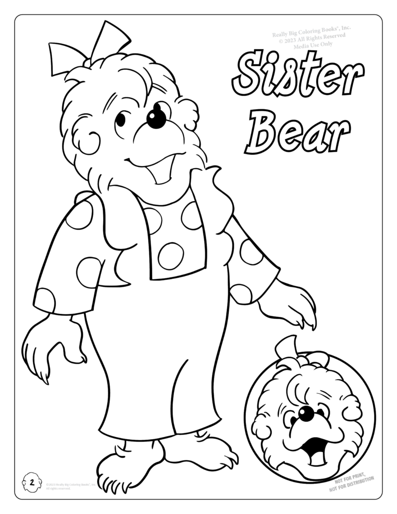 The berenstain bears imprint coloring book