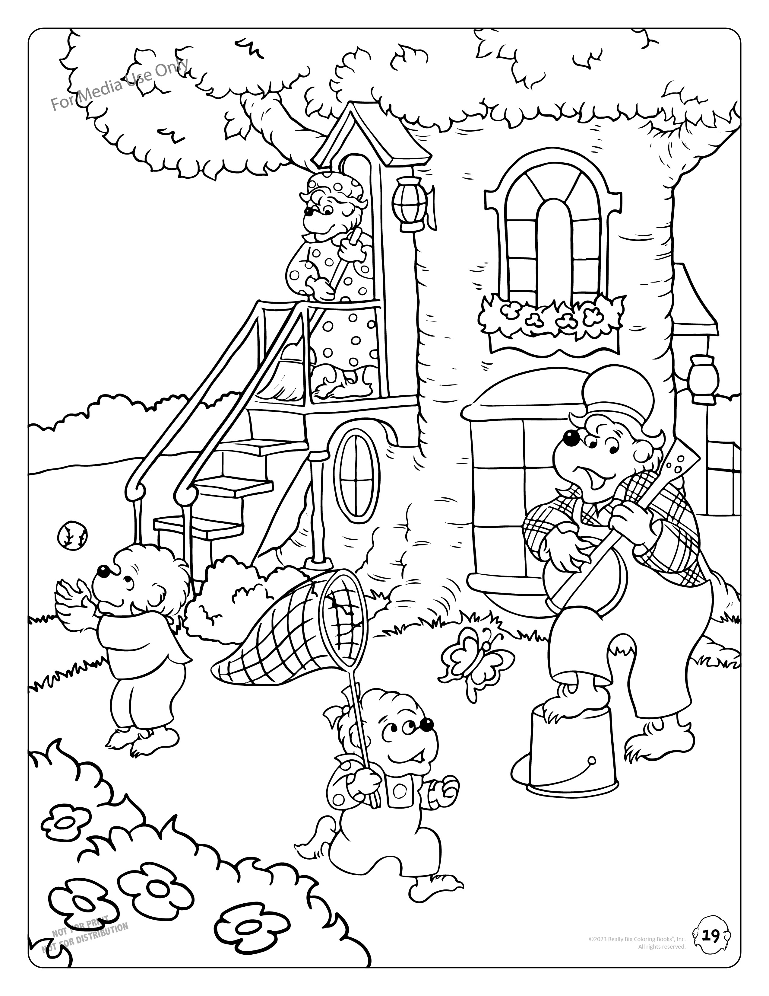 Berenstain bears new coloring products part of pbs kids characters program created by coloringbook