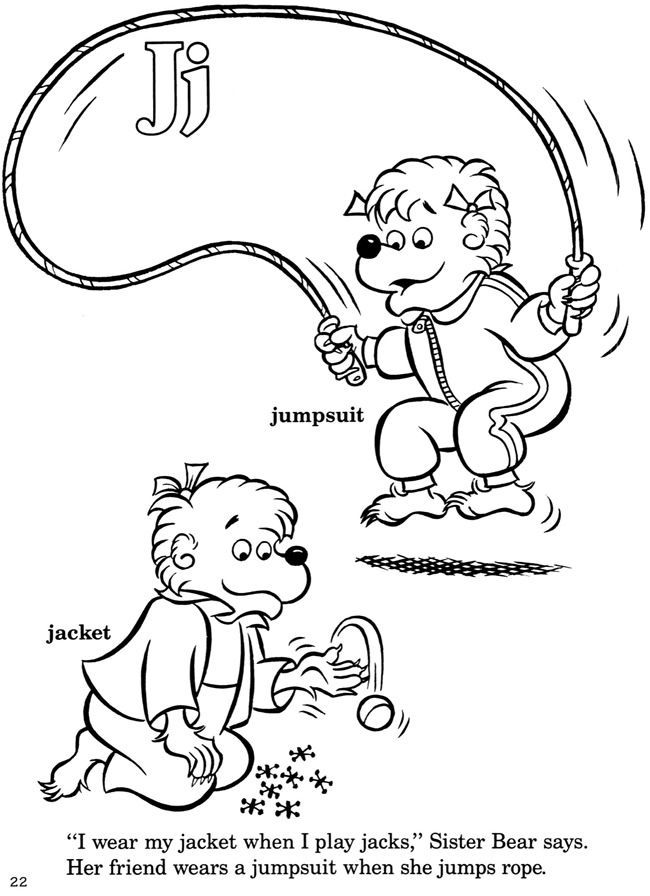 Berenstain bears coloring pages