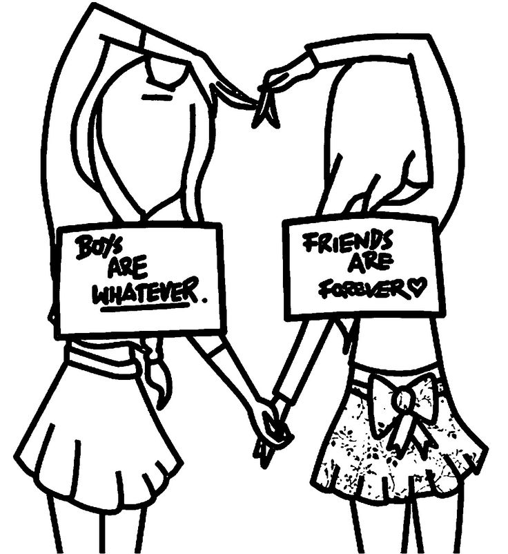 Best friend coloring pages for kids cute coloring pages coloring pages for teenagers coloring pages for girls