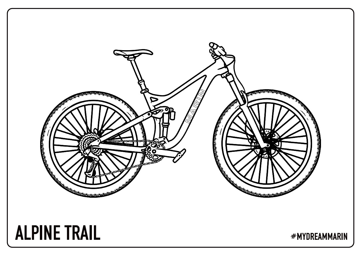 Design and win your dream marin bike with coloring book petition