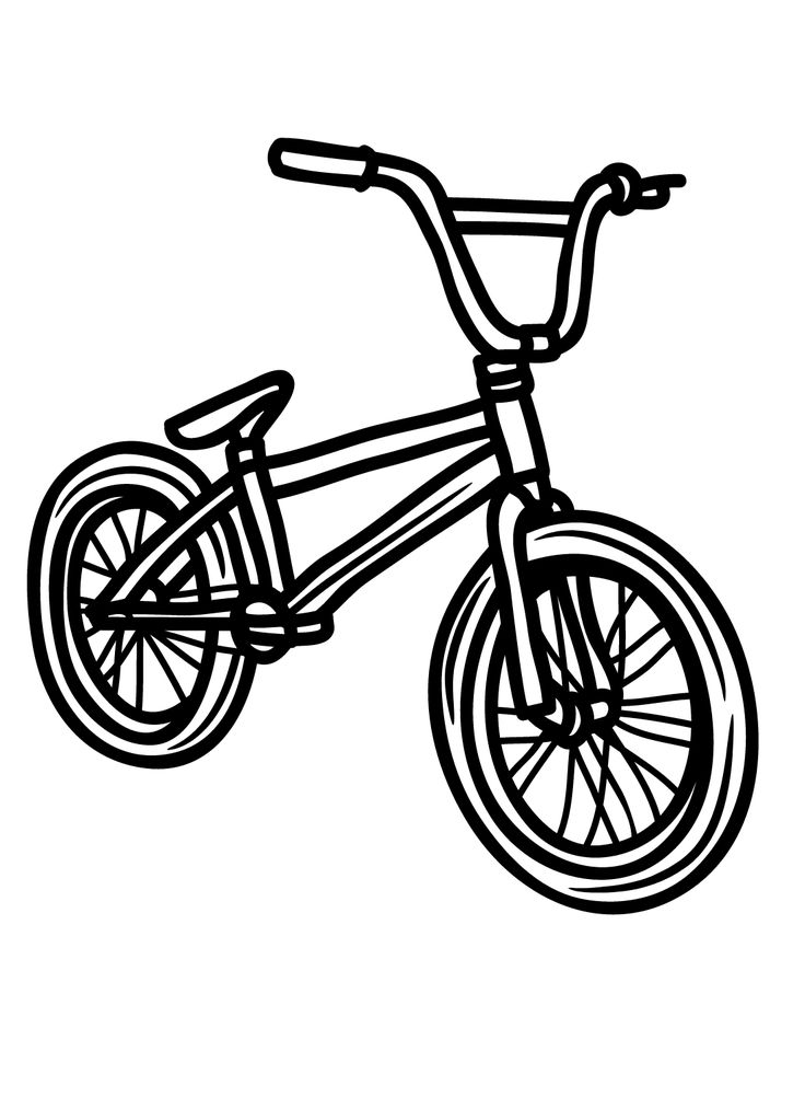 Bicycle coloring pages