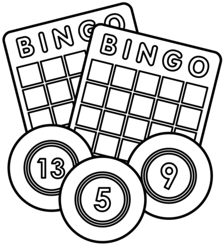 Bingo coloring page free printable coloring pages