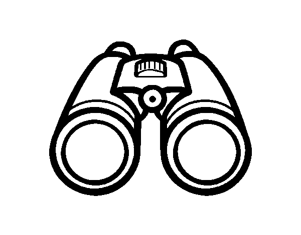 Binoculars coloring page